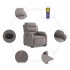 Sillón de masaje eléctrico reclinable elevable tela