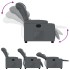 Sillón reclinable eléctrico de cuero sintético
