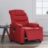 Sillón de masaje reclinable eléctrico de cuero artificial