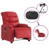 Sillón de masaje reclinable eléctrico de cuero artificial