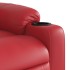 Sillón de masaje reclinable eléctrico de cuero artificial