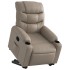 Sillón reclinable elevable cuero artificial color