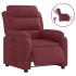 Sillón reclinable eléctrico tela rojo