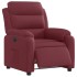 Sillón reclinable eléctrico tela rojo