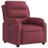Sillón reclinable eléctrico tela rojo