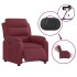 Sillón reclinable eléctrico tela rojo