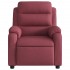 Sillón reclinable eléctrico tela rojo