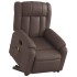 Sillón reclinable de masaje de pie de cuero sintético