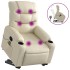 Sillón reclinable de masaje de pie cuero artificial color