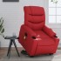 Sillón reclinable de masaje de pie cuero artificial