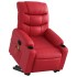 Sillón reclinable de masaje de pie cuero artificial