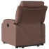 Sillón reclinable de masaje de pie de cuero sintético