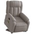 Sillón reclinable de masaje elevable tela gris