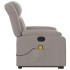 Sillón reclinable de masaje elevable tela gris
