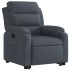Sillón reclinable elevable terciopelo gris