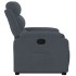 Sillón reclinable elevable terciopelo gris