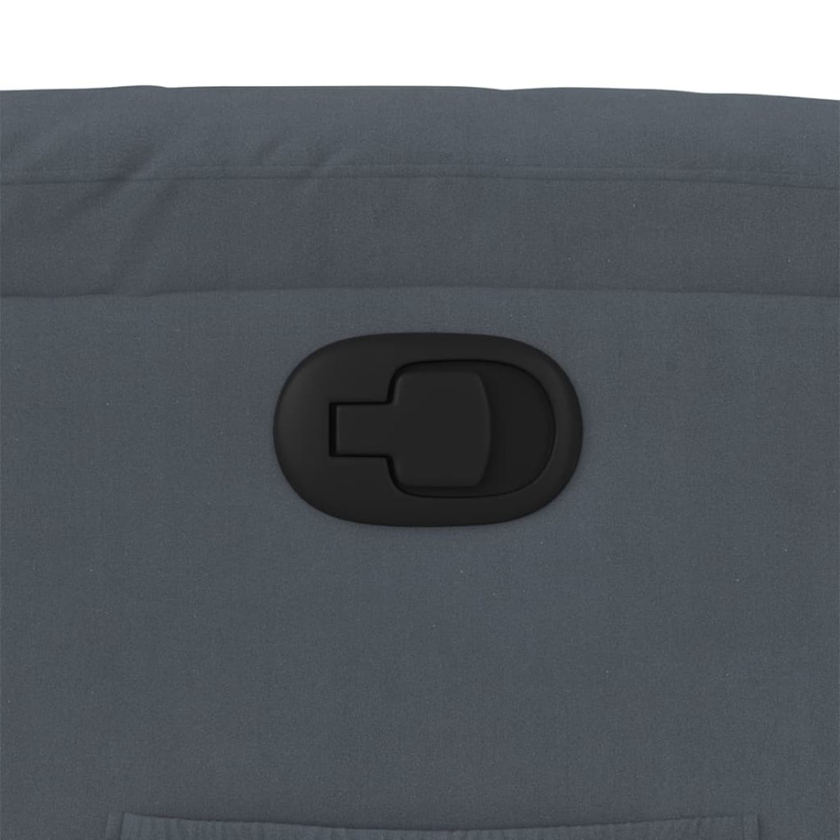 Sillón reclinable elevable terciopelo gris