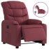 Sillón reclinable eléctrico tela rojo