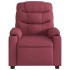 Sillón reclinable eléctrico tela rojo