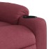 Sillón reclinable eléctrico tela rojo