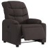 Sillón reclinable eléctrico tela marrón