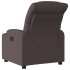 Sillón reclinable eléctrico tela marrón
