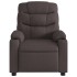 Sillón reclinable eléctrico tela marrón