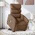 Silla de masaje reclinable de pie de tela
