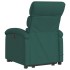 Silla de masaje reclinable de pie de tela verde