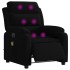 Sillón reclinable de masaje eléctrico terciopelo