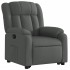 Sillón reclinable elevable de tela gris