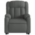 Sillón reclinable elevable de tela gris