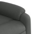 Sillón reclinable elevable de tela gris