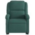 Sillón reclinable de masaje elevable terciopelo verde