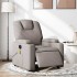 Sillón reclinable de masaje eléctrico tela gris