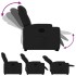 Sillón reclinable elevable tela