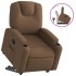 Sillón reclinable elevable de tela