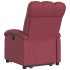 Sillón reclinable elevable tela rojo
