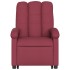 Sillón reclinable elevable tela rojo