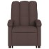 Sillón reclinable elevable tela marrón