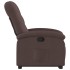 Sillón reclinable elevable tela marrón