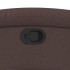 Sillón reclinable elevable tela marrón