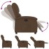 Sillón reclinable eléctrico de tela