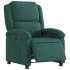 Sillón reclinable eléctrico tela verde