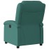 Sillón reclinable eléctrico tela verde