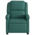 Sillón reclinable eléctrico tela verde