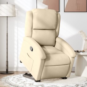 Sillón reclinable elevable de tela color