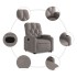 Sillón reclinable elevable tela gris