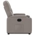 Sillón reclinable elevable tela gris