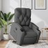 Sillón reclinable elevable de tela gris